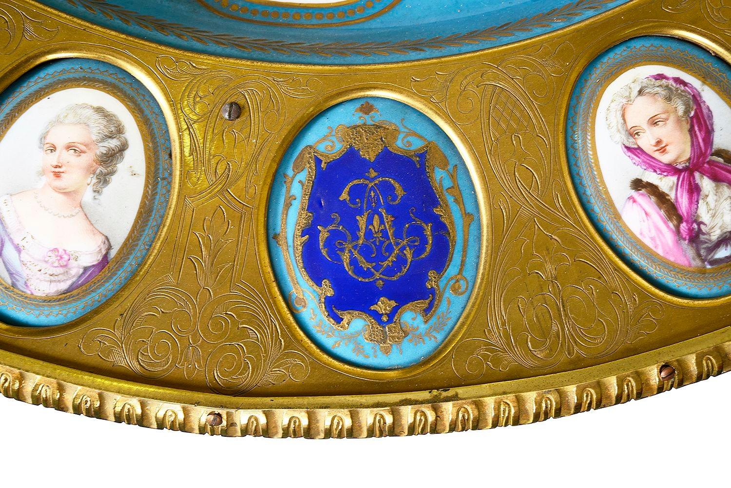 19th Century Sevres style porcelain Centre table, circa 1880. For Sale