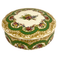 Sevres Style Porcelain Lidded Candy Dish or Jewelry Box