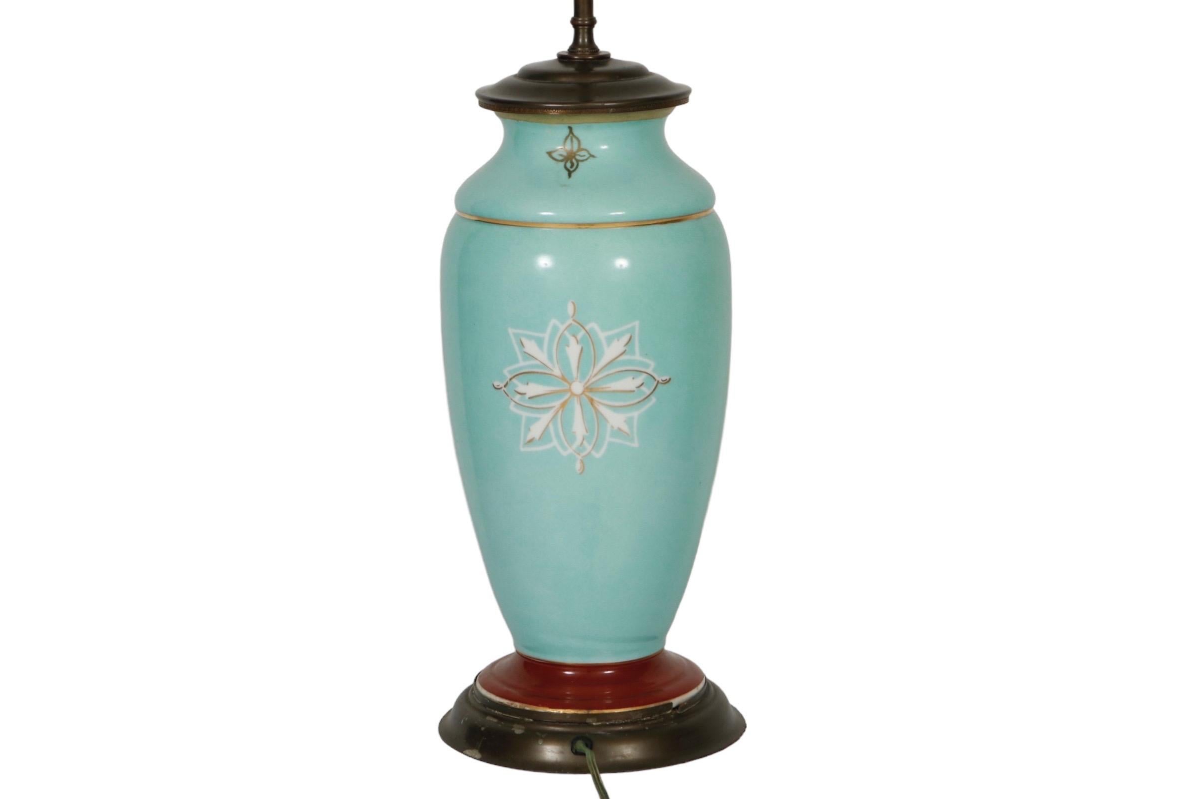 Sevres Style Porcelain Table Lamp For Sale 3