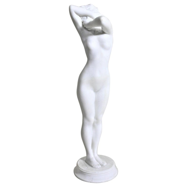 Sevres Theodore Riviere Art Deco Bisque Sculpture or Figurine of Phyrne