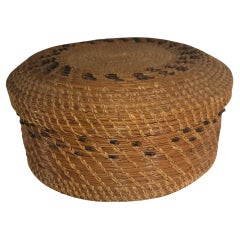 Panier de couture avec couvercle