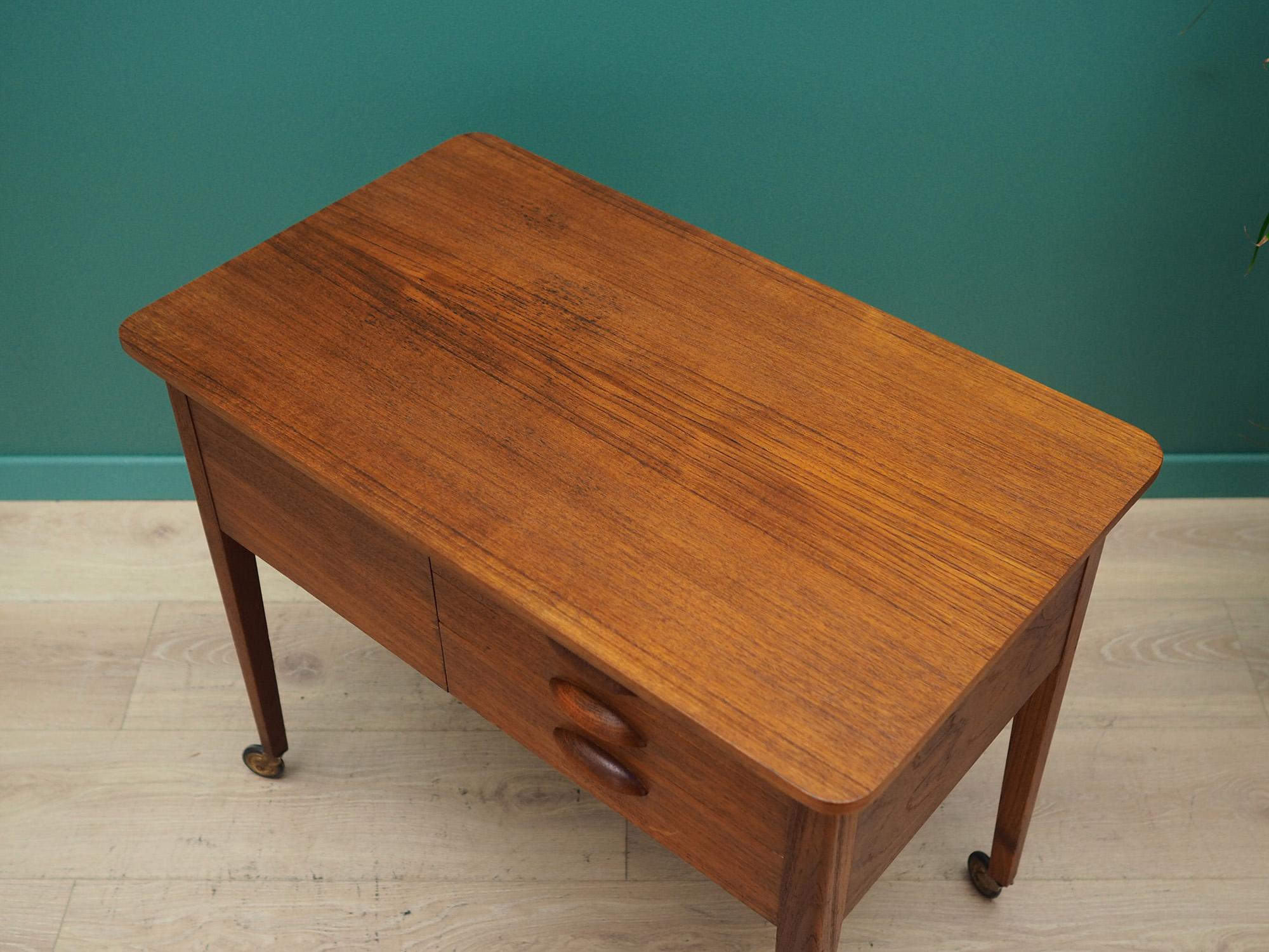 Teak Sewing Table 1960s-1970s Scandinavian Design