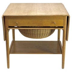 Sewing table AT-33 by Hans J. Wegner in Oak for Tuck in Denmark