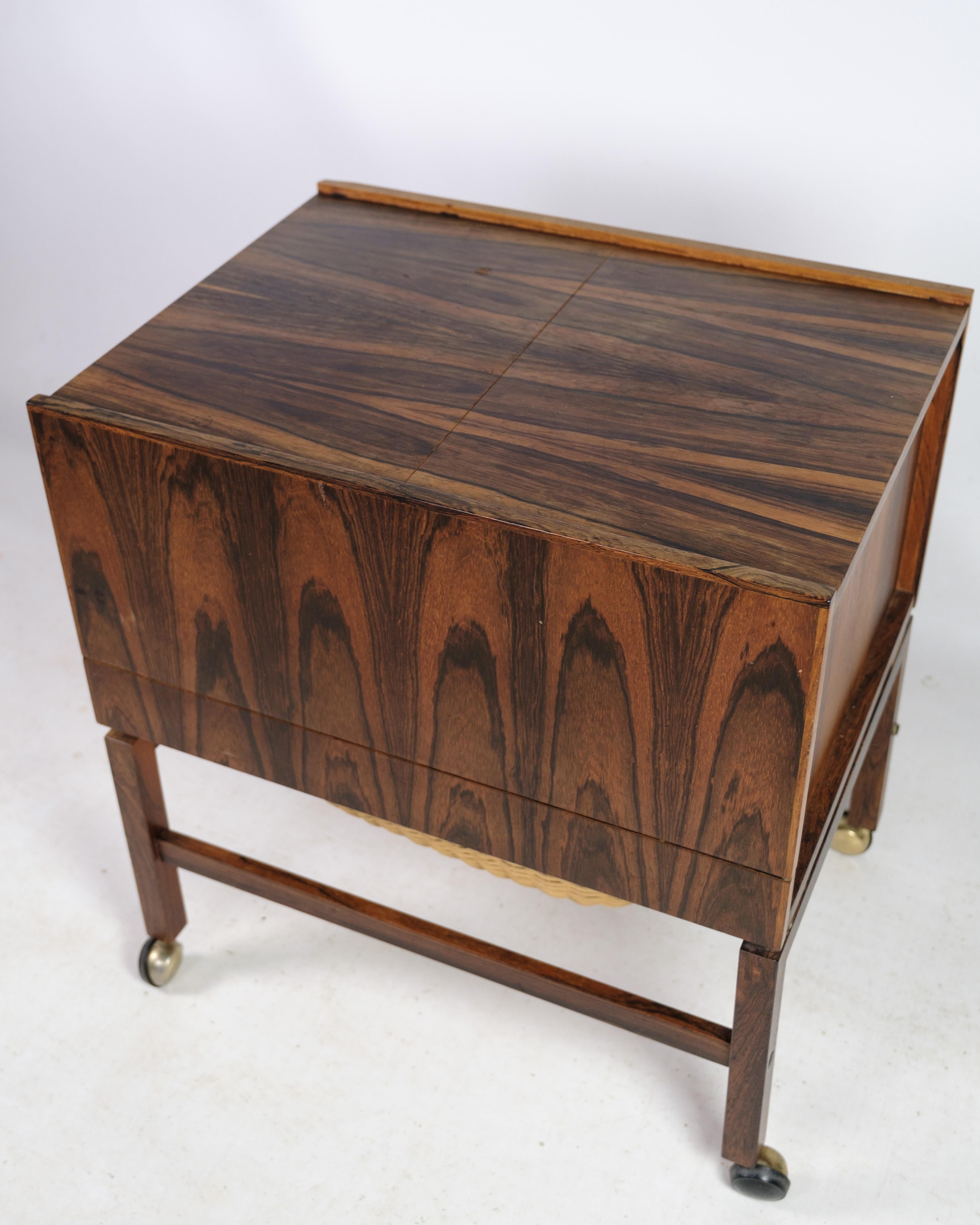 Sewing Table / Bar Table Made In Rosewood By Furniture Design 1960s en venta 3