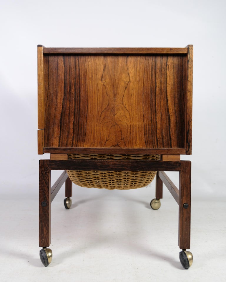 Sewing Table / Bar Table, Rosewood, Furniture Design, Denmark, 1960s For Sale 1