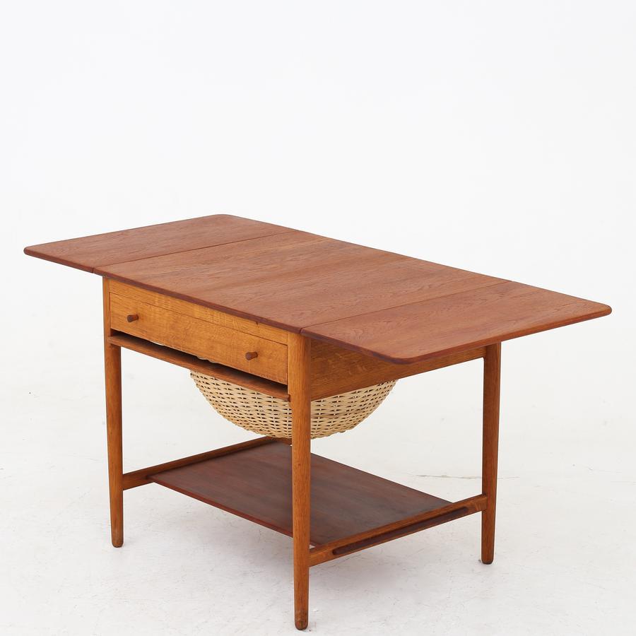 Scandinavian Modern Sewing Table by Hans J. Wegner