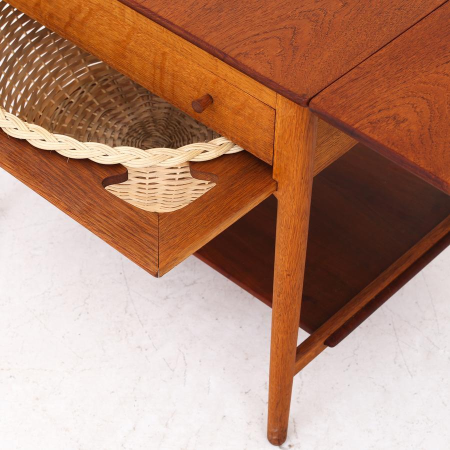 Oiled Sewing Table by Hans J. Wegner