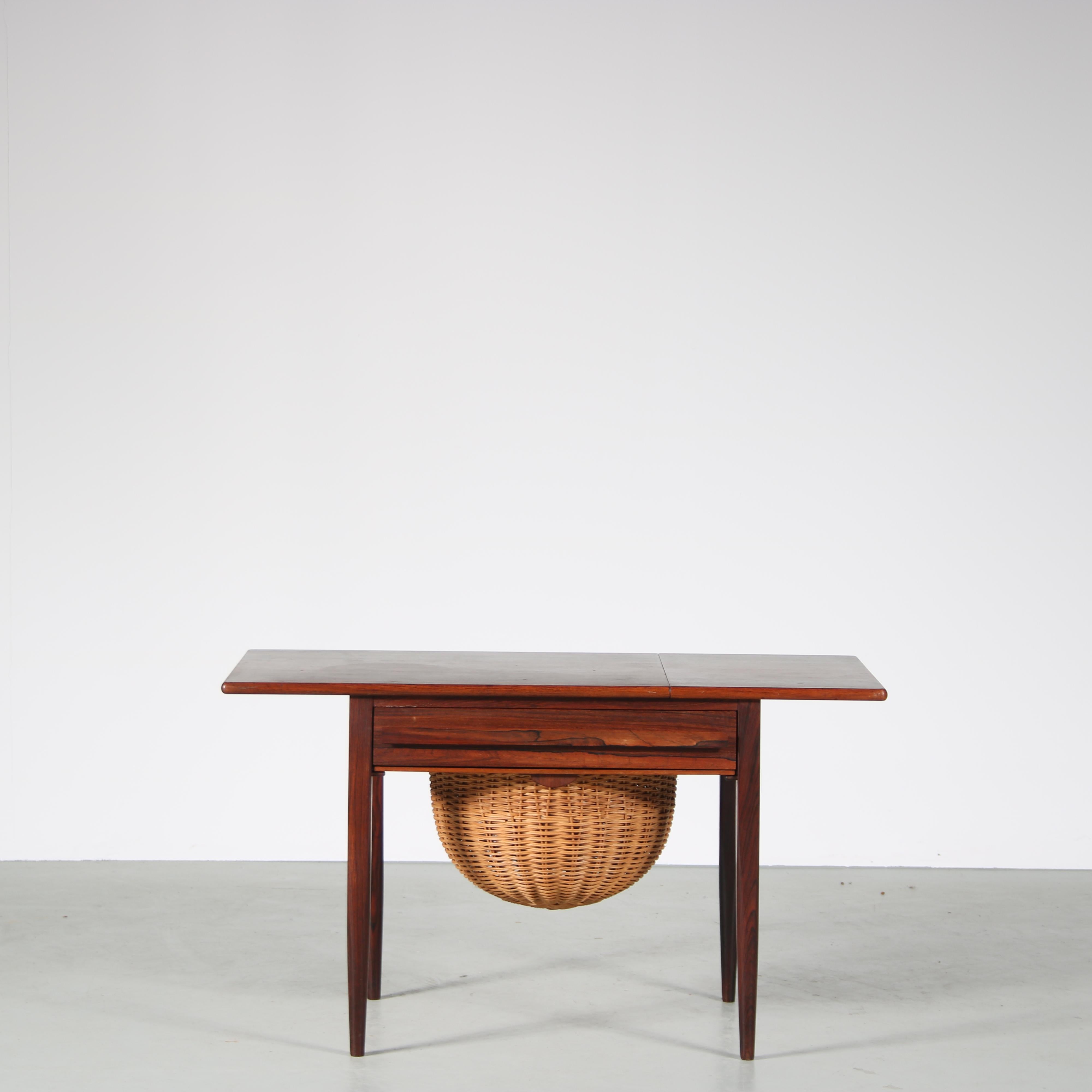 Sewing Table by Johannes Andersen for CFC Silkeborg, Denmark, 1960 3