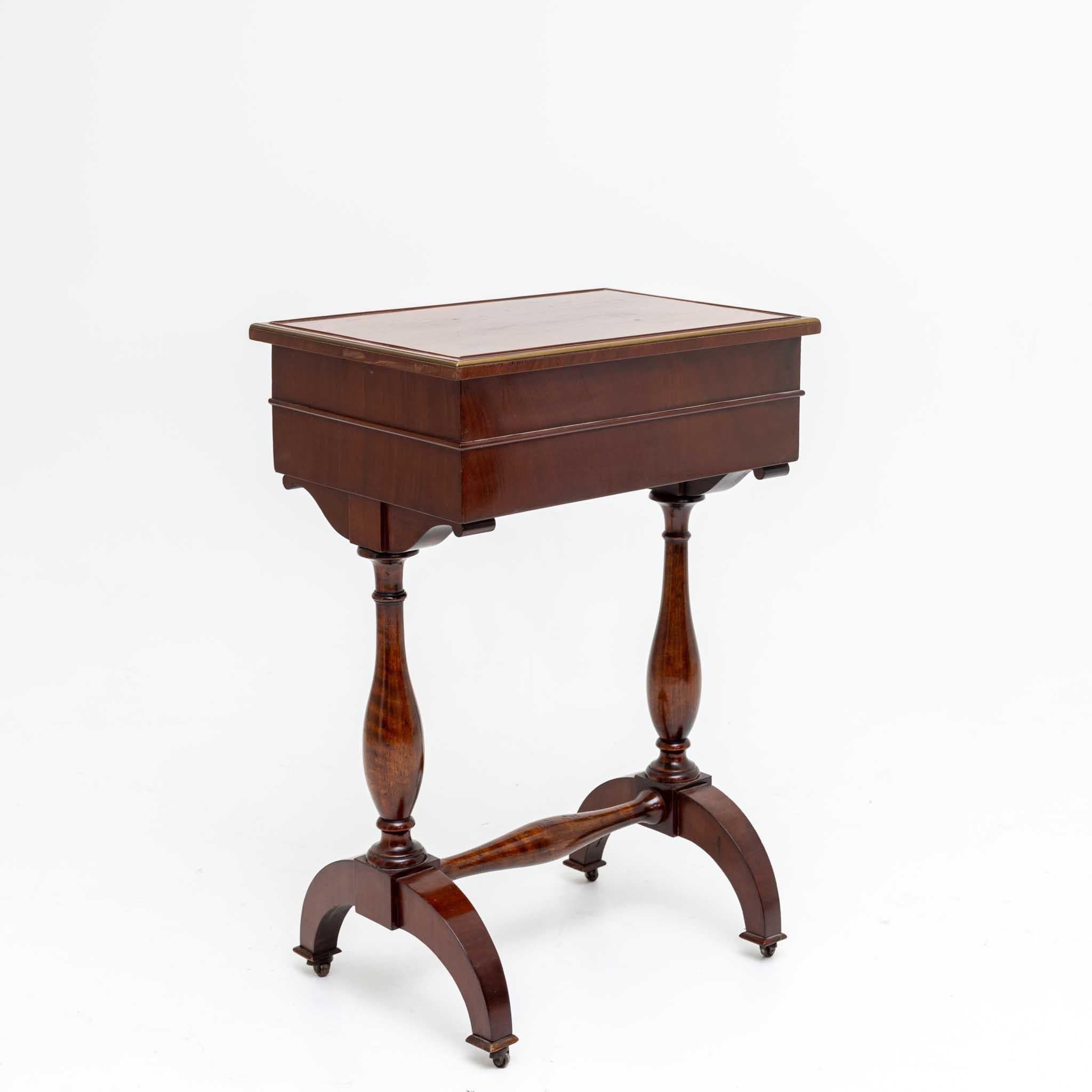 Wood Sewing Table, Jegenstorf Castle, early 19th Century