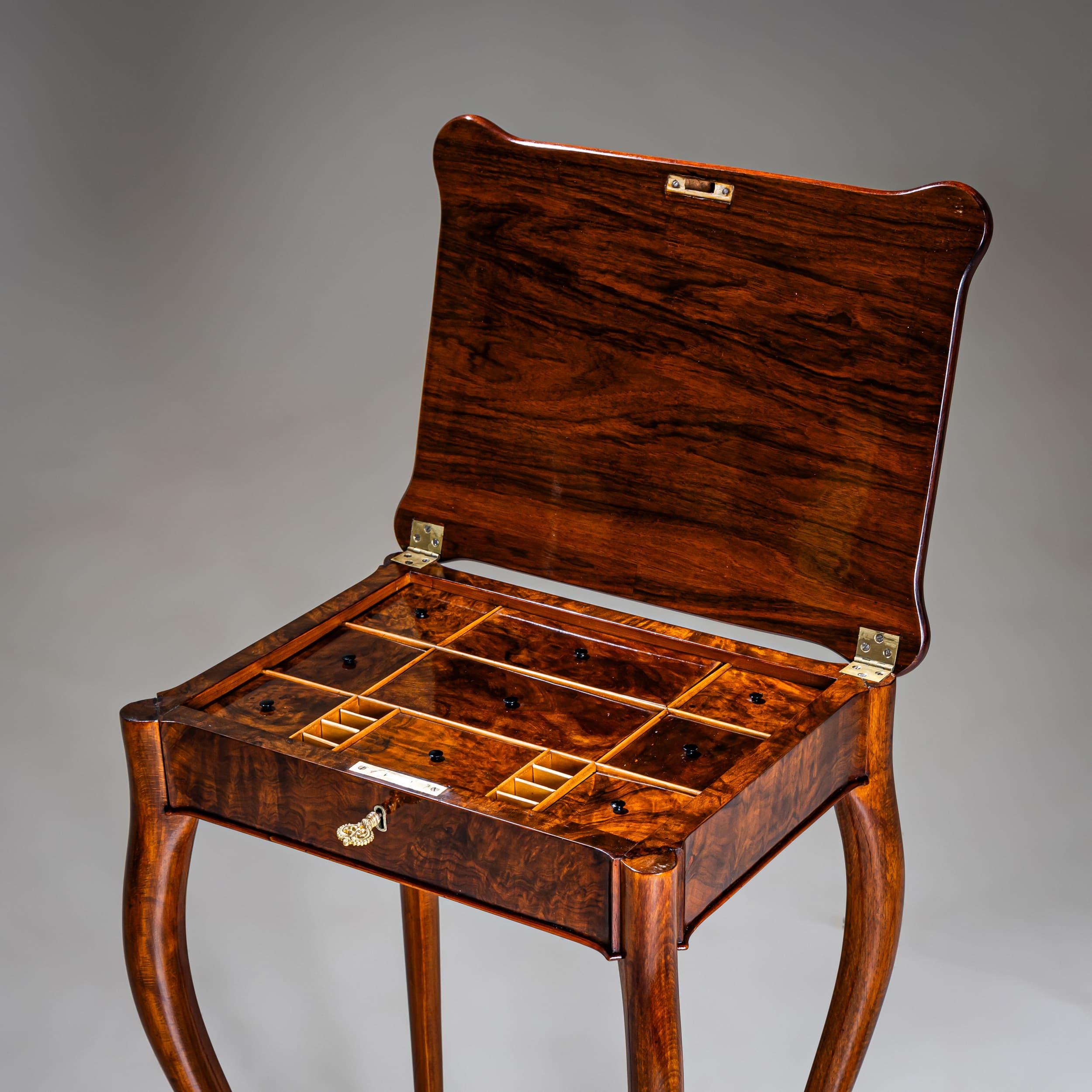 Louis Philippe Sewing Table, Late 19th Century For Sale