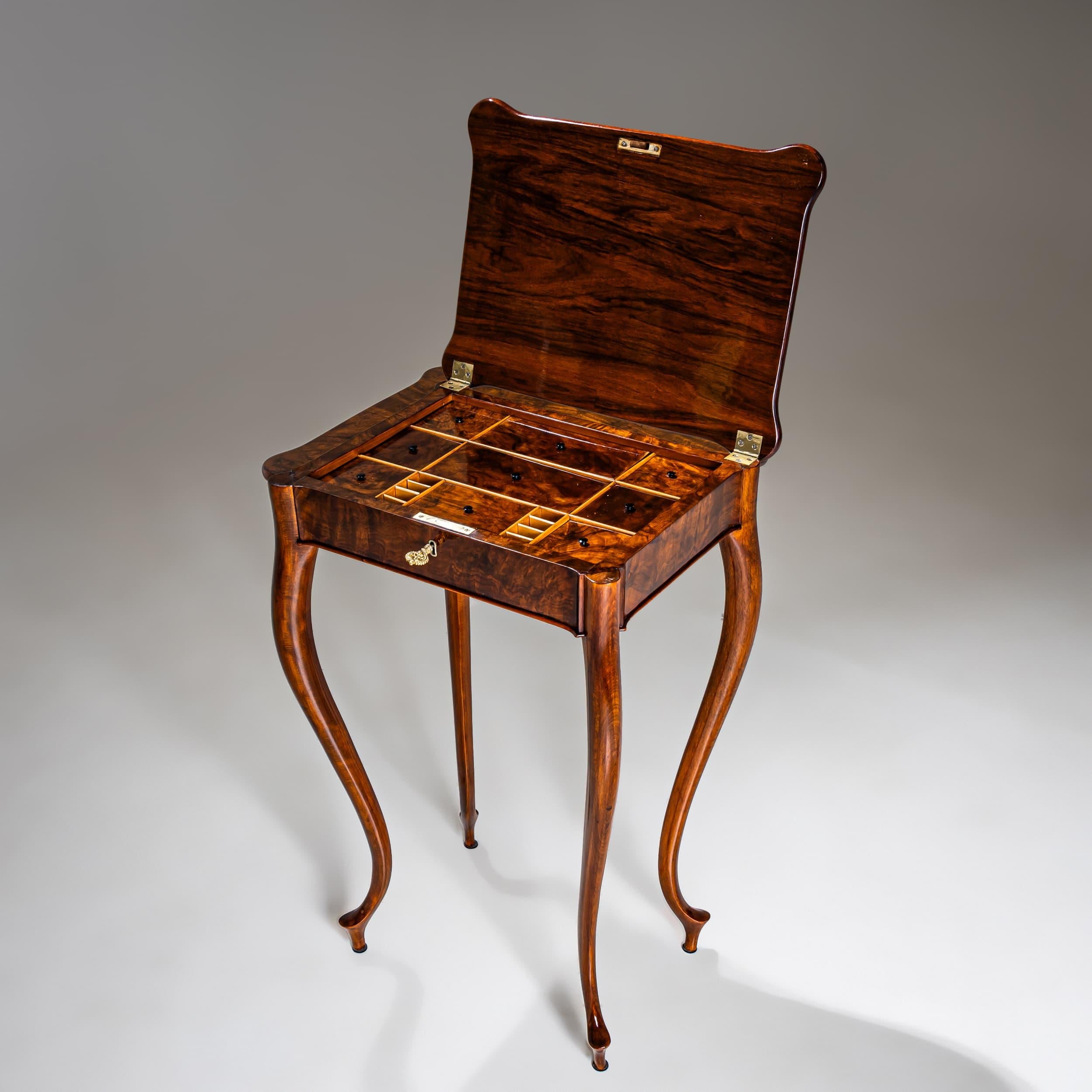 German Sewing Table, Late 19th Century For Sale