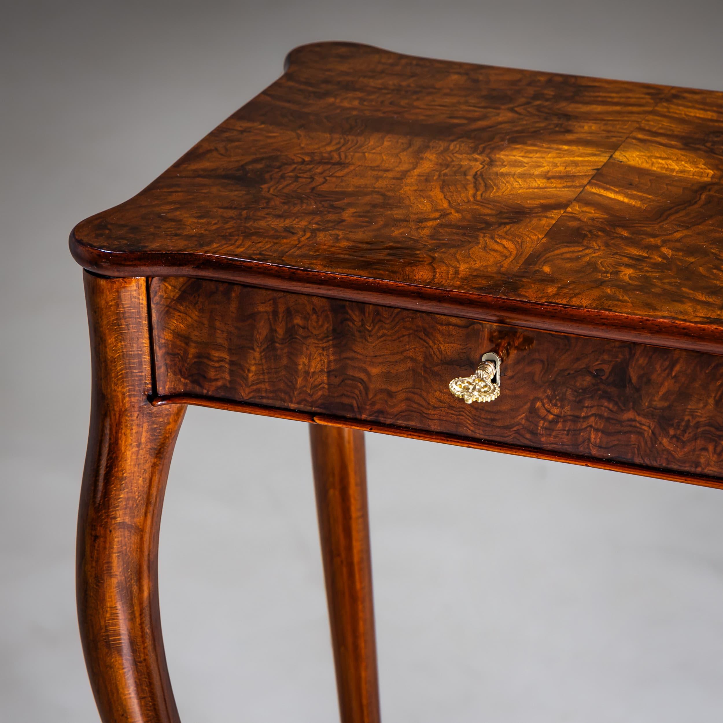 Walnut Sewing Table, Late 19th Century For Sale