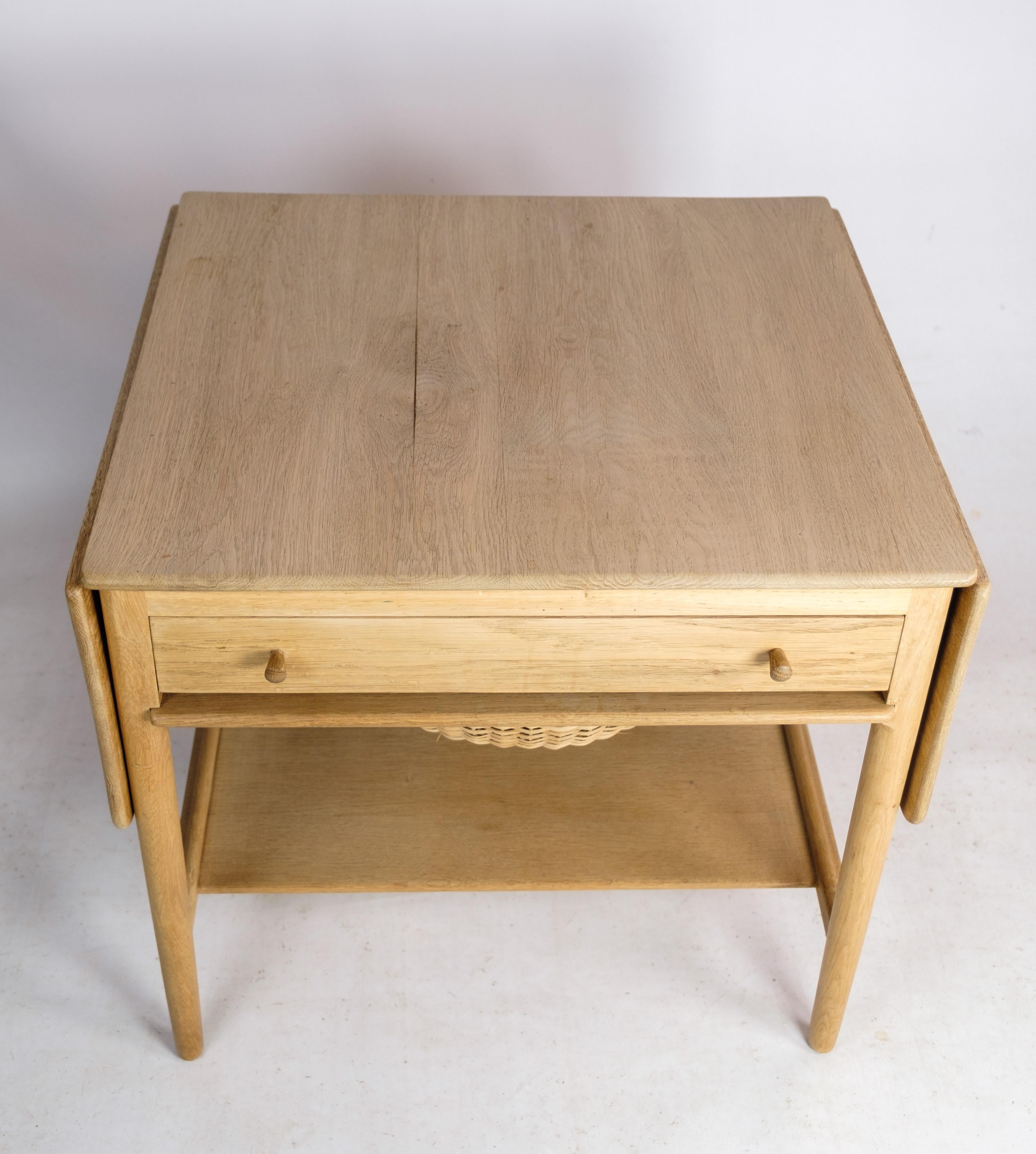 Mid-Century Modern Sewing Table, Oak, Hans J. Wegner, 1960