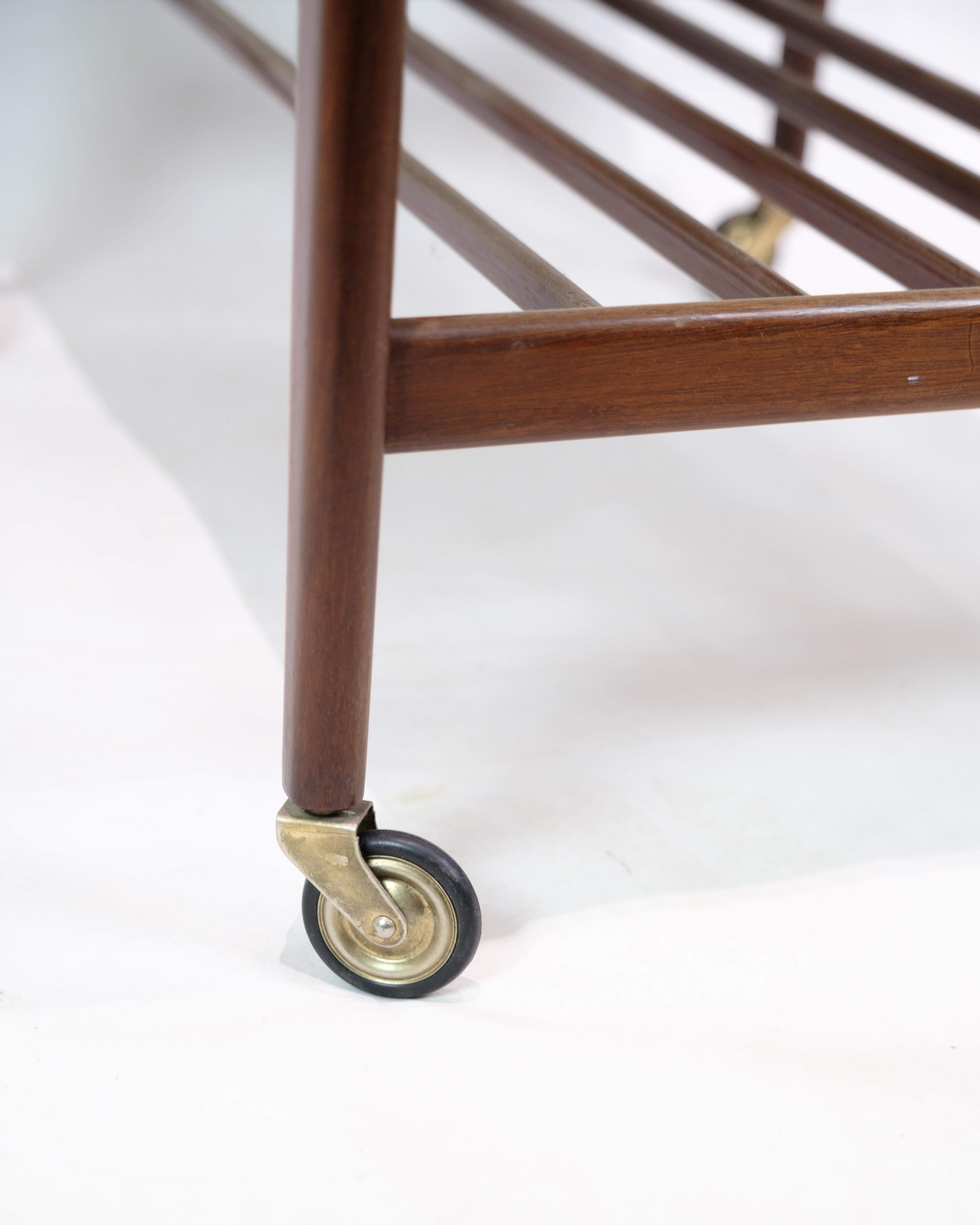 Sewing Table With Wheels & Built-In Drawers Made In Rosewood From 1960s 3