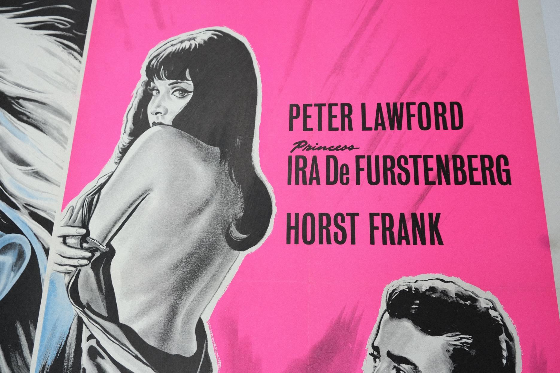 American Sex From A Stranger / Dead Run '1967' Original Vintage Poster Linen Backed For Sale