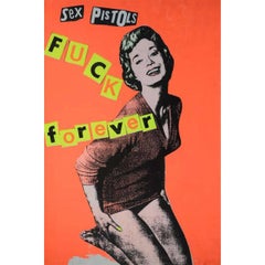 Vintage Sex Pistols "Fuck Forever" Poster, 1986