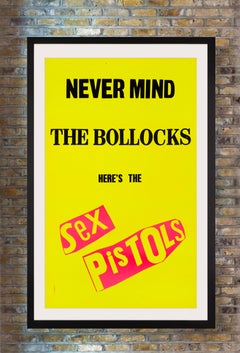 Poster promozionale dei Sex Pistols per il Regno Unito "Never Mind The Bollocks" di Jamie Reid, 1977