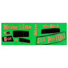 Sex Pistols Original Vintage Banner Poster by Jamie Reid, British, 1977