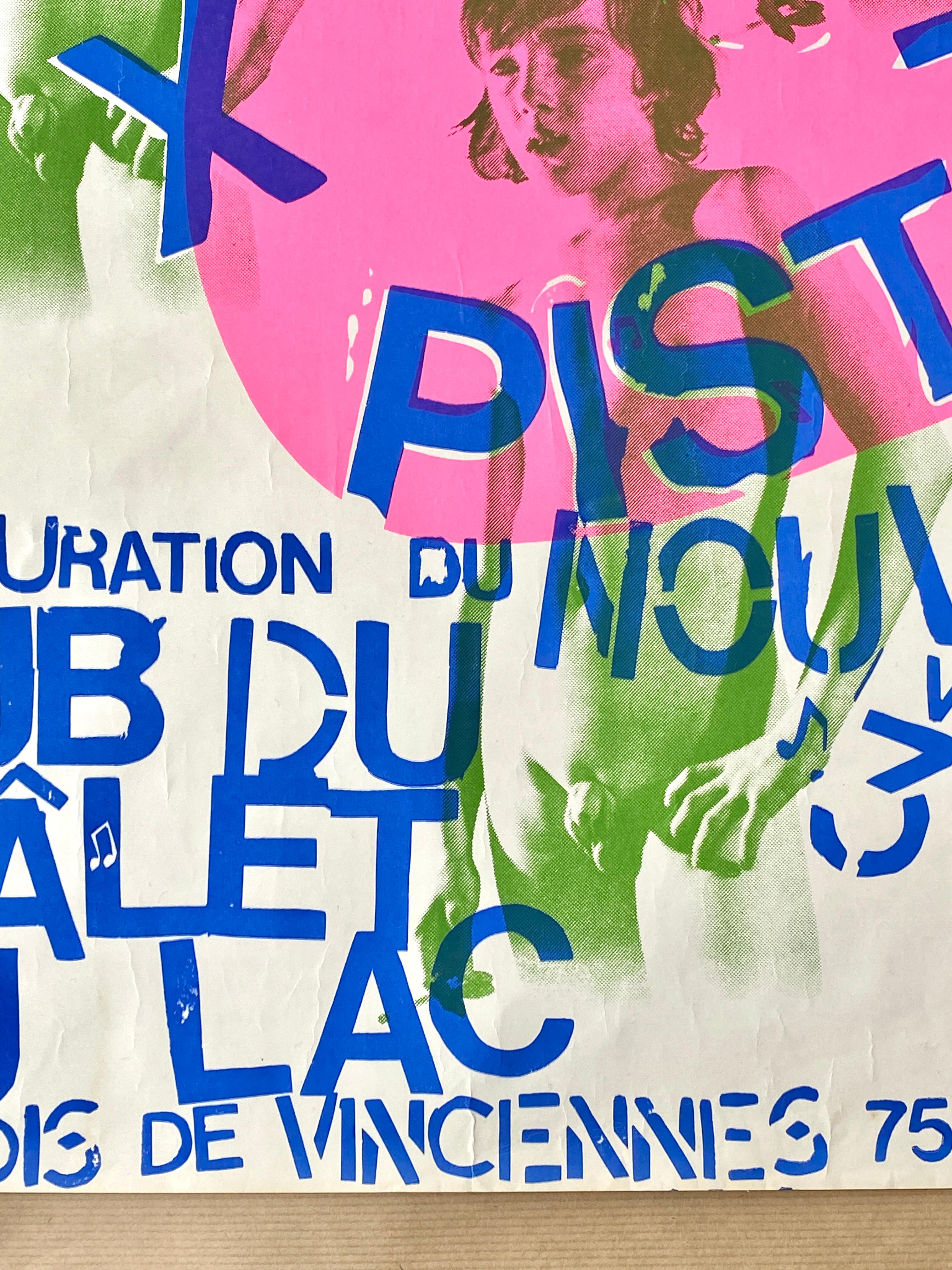 Sex Pistols Original Vintage Konzertplakat für Club Chalet du Lac, Paris, 1976 im Angebot 3