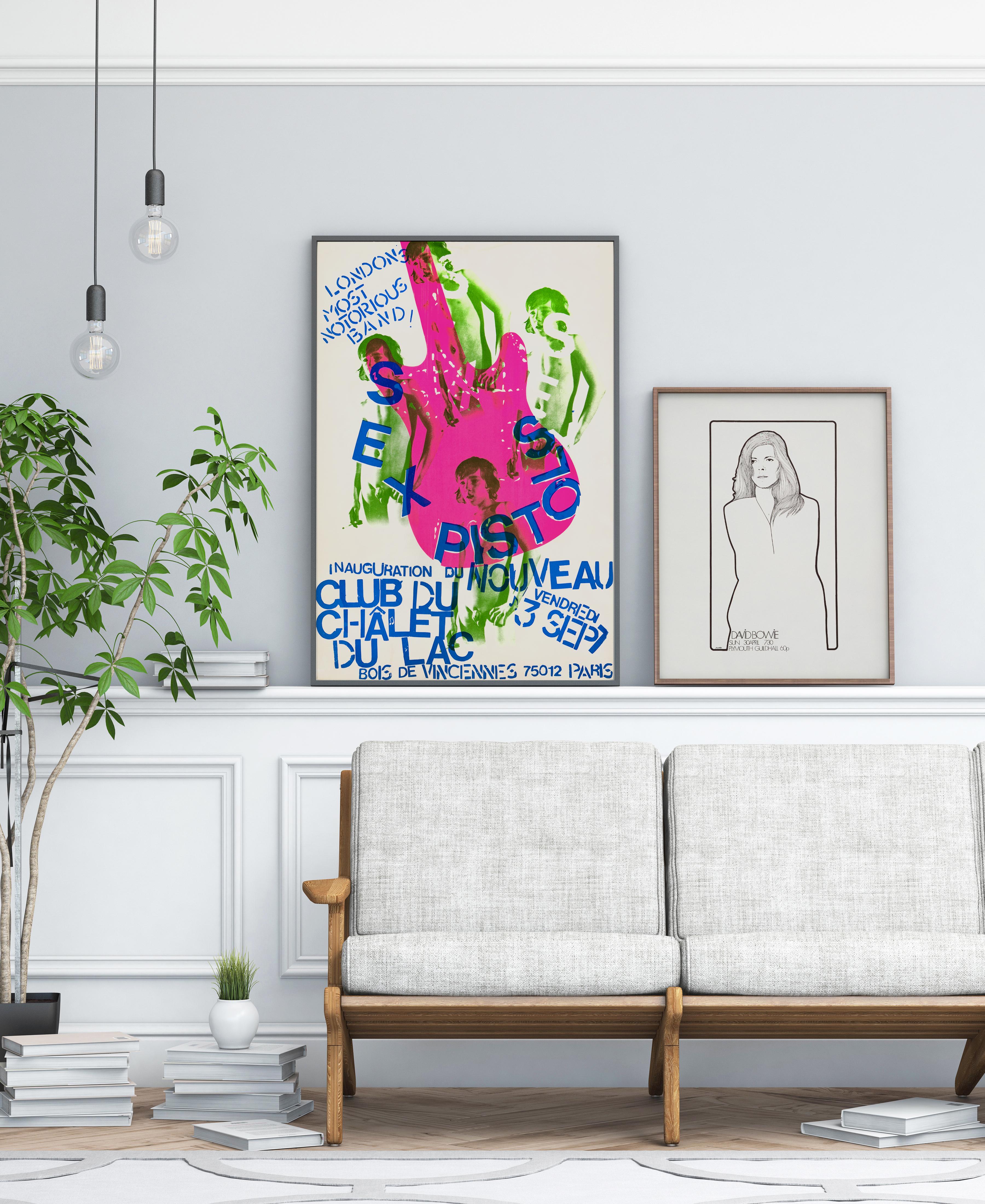 Sex Pistols Original Vintage Konzertplakat für Club Chalet du Lac, Paris, 1976 (Britisch) im Angebot