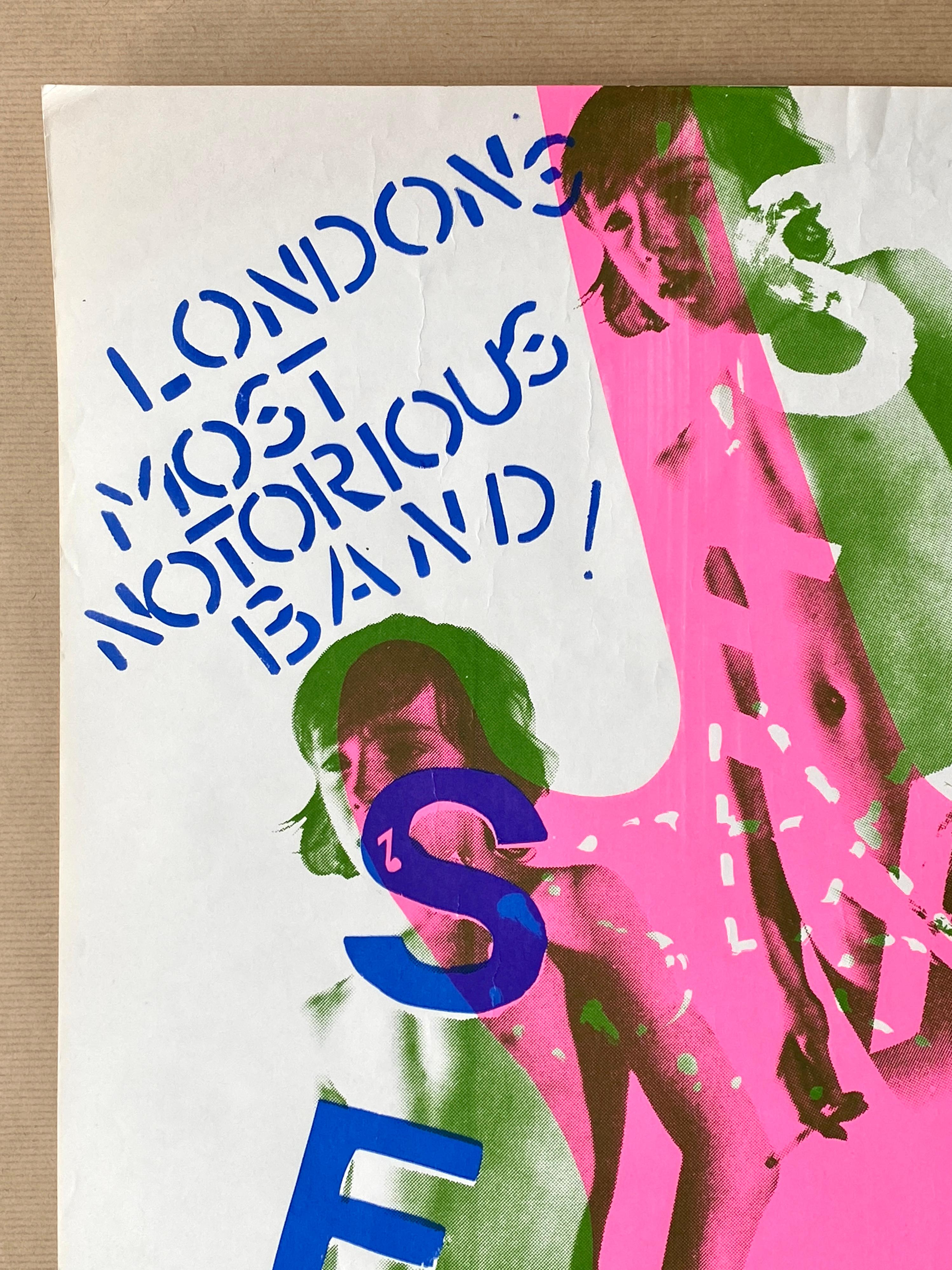 Sex Pistols Original Vintage Konzertplakat für Club Chalet du Lac, Paris, 1976 (Sonstiges) im Angebot