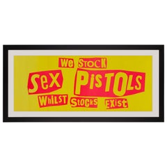 Sex Pistols Original Vintage Promo Banner Poster, British, 1977