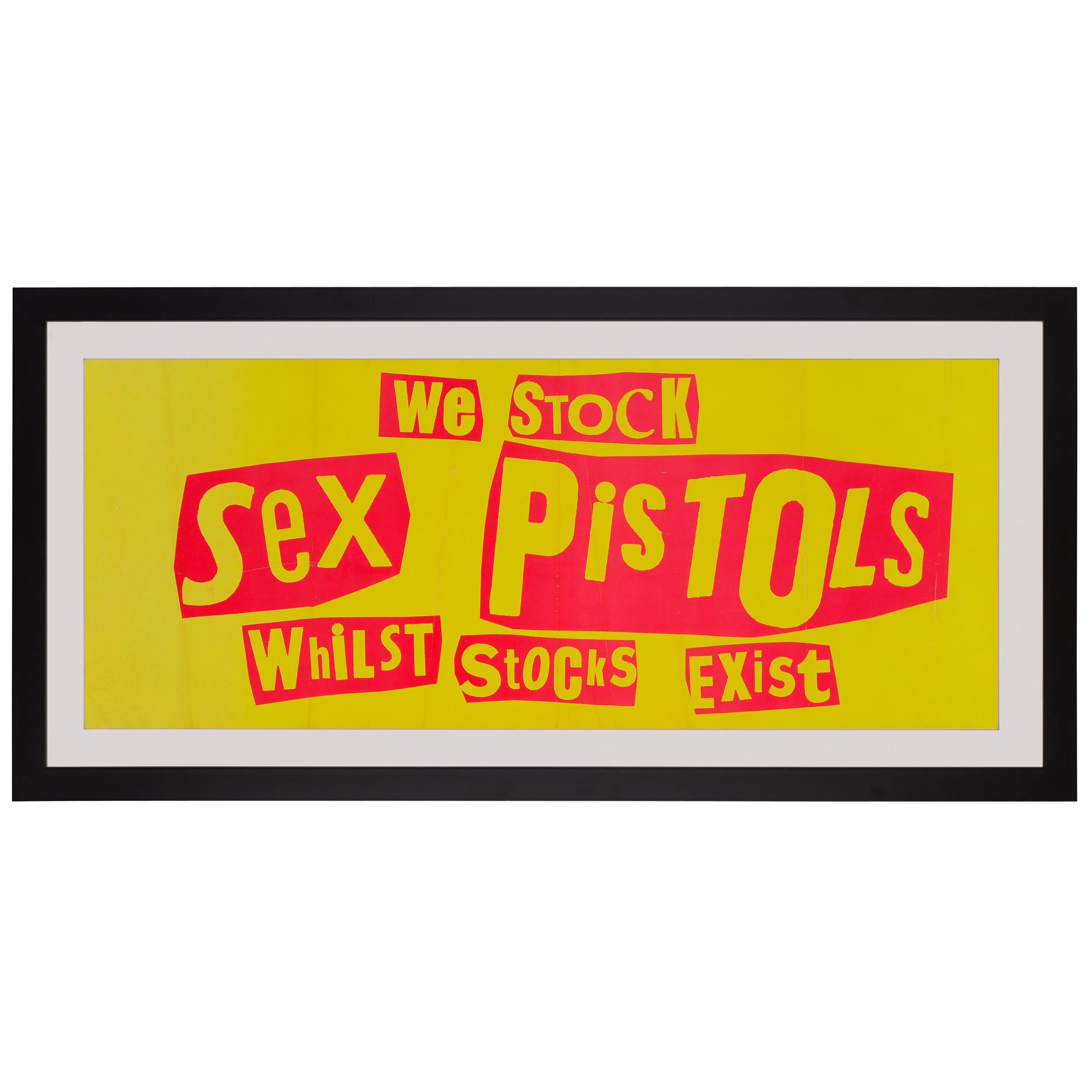 Sex Pistols Original Vintage Promo Banner Poster, British, 1977