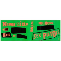 Sex Pistols Original Vintage Promo Banner Poster by Jamie Reid, British, 1977