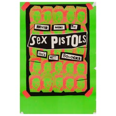 Sex Pistols Original Vintage Promotional Poster by Jamie Reid, American, 1977