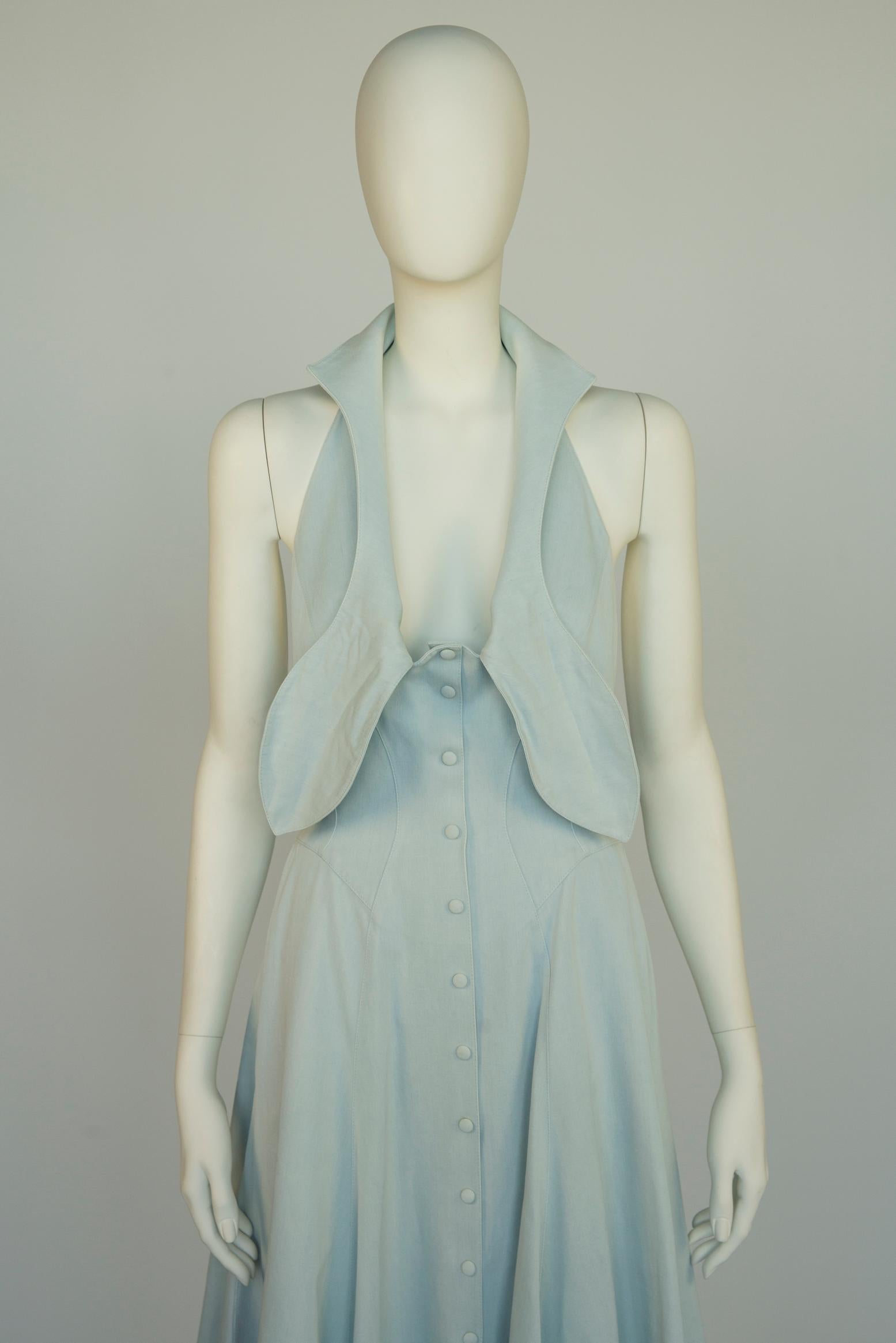Sex & The City Thierry Mugler Full Circle Midikleid mit Neckholder und Neckholder 10
