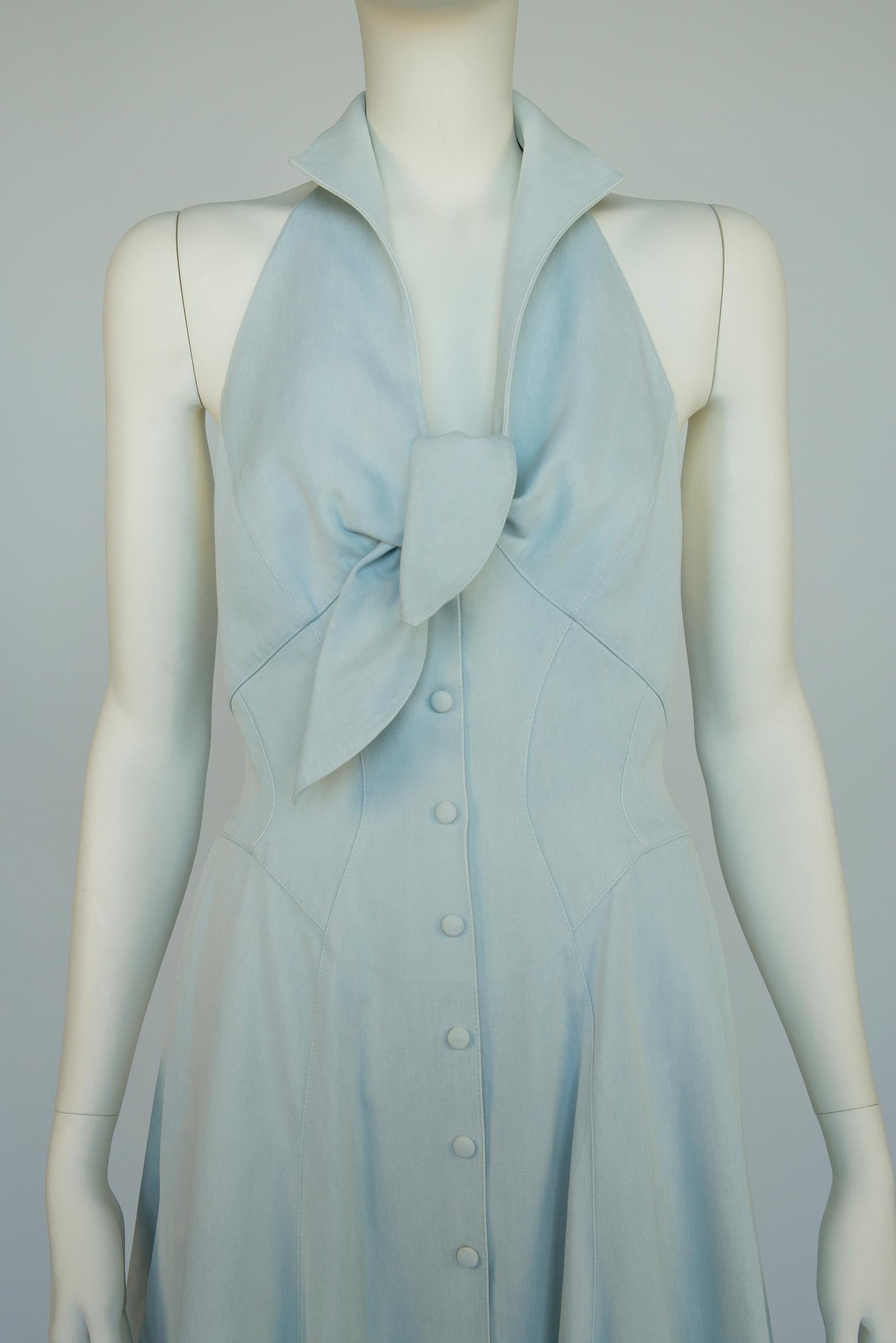 Sex & The City Thierry Mugler Full Circle Midikleid mit Neckholder und Neckholder 1