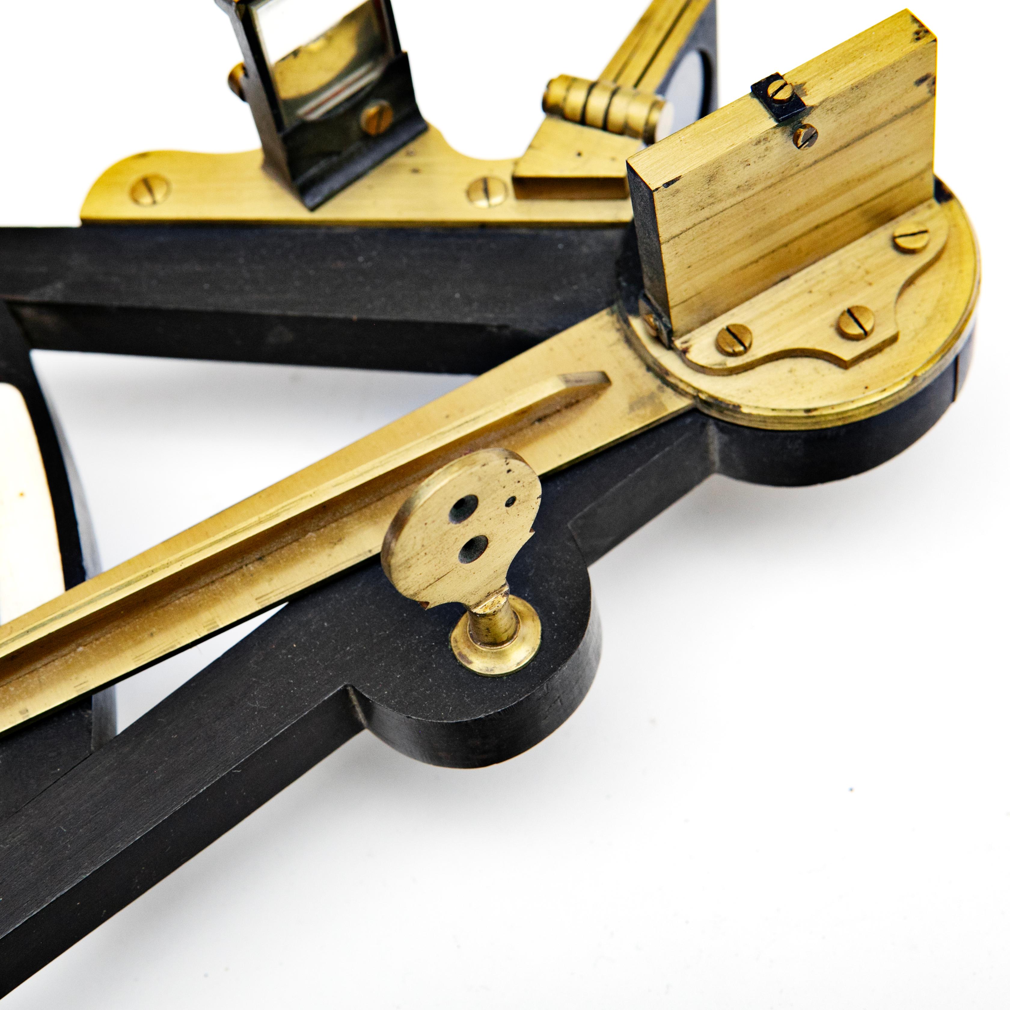 Sextant in Original Mahogany Case, England c. 1900 4