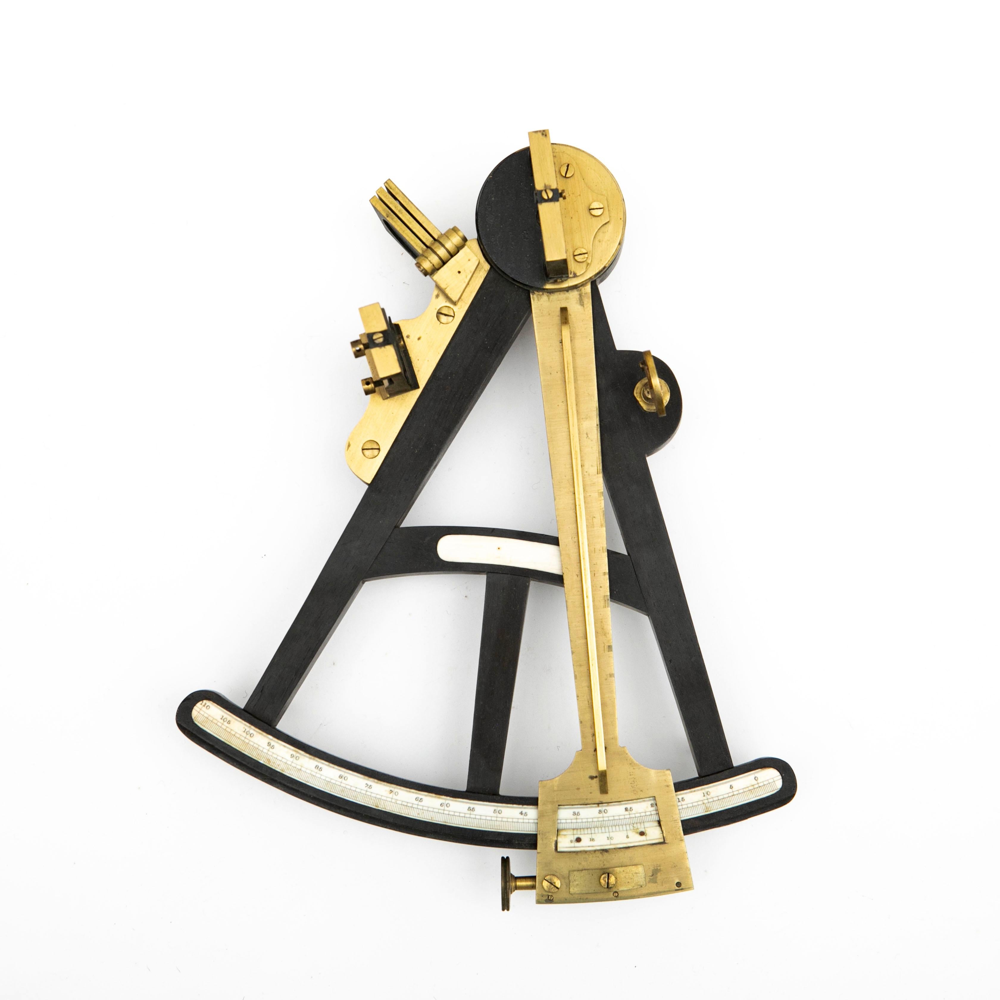Other Sextant in Original Mahogany Case, England c. 1900