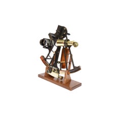 Sextant of Burnished Brass Made in Wales