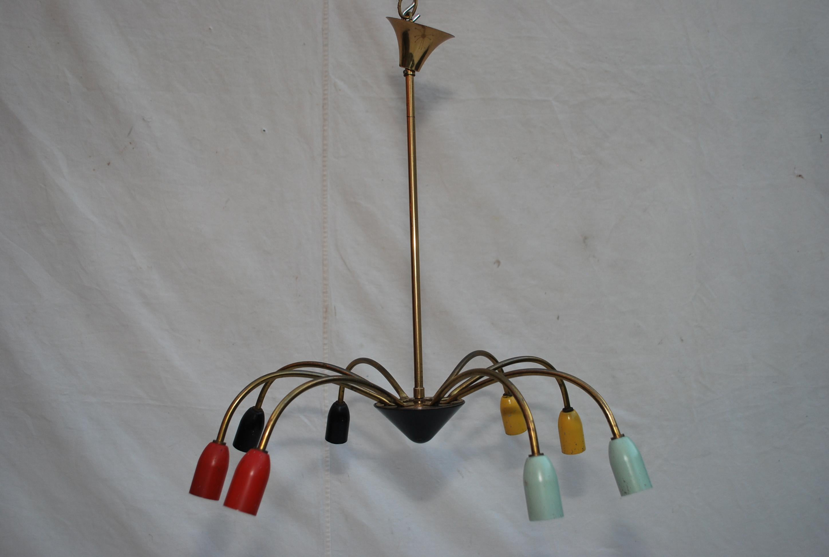 Mid-Century Modern Sexy 1950's French chandelier For Sale