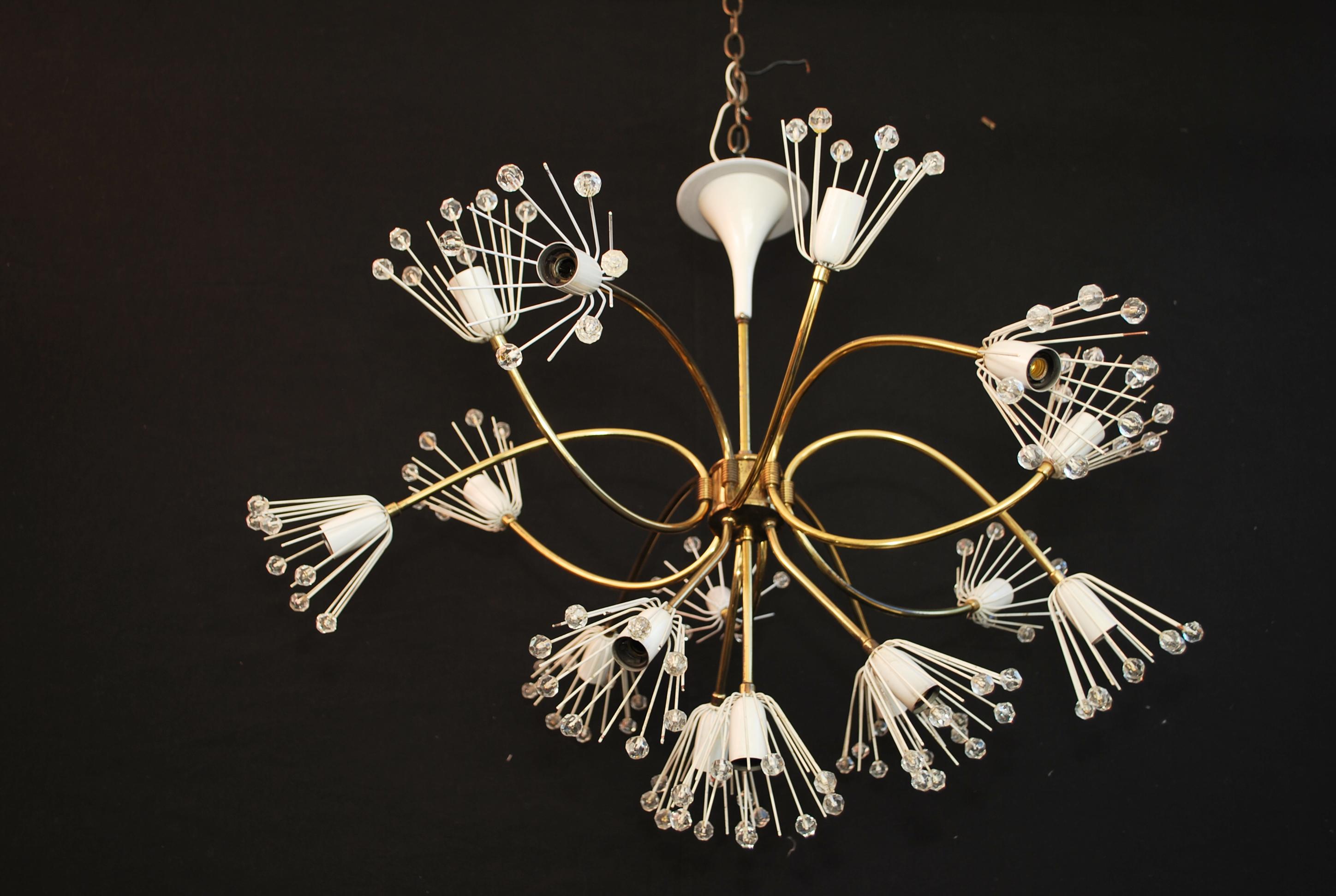 Sexy 1950's light design by Emil Stejnar in the style of  sputnik In Good Condition In Los Angeles, CA