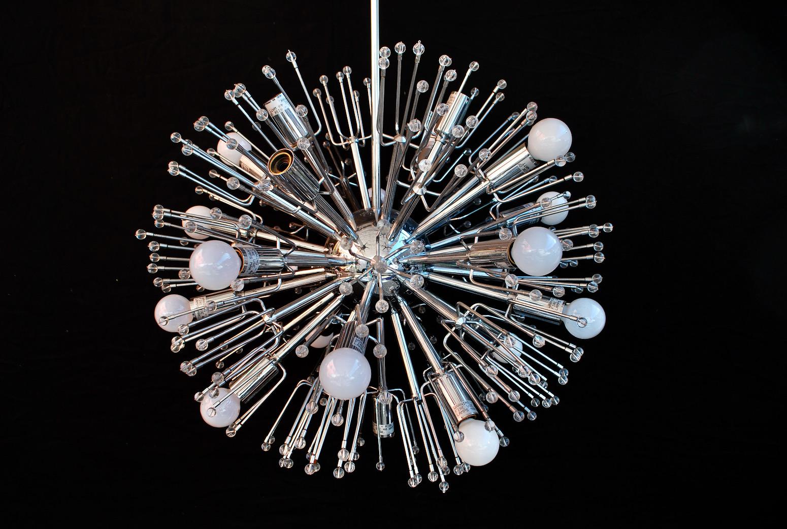 A beautiful and sexy sputnik light design by Emil Stejnar.