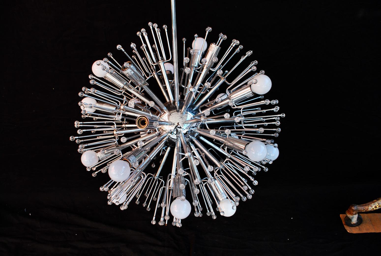 Sexy 1960's Sputnik Light by Emil Stejnar In Good Condition In Los Angeles, CA