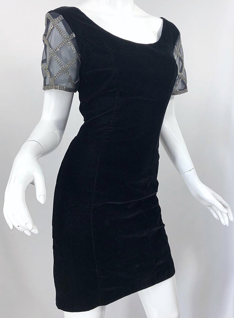 90s velvet heart gem mini dress