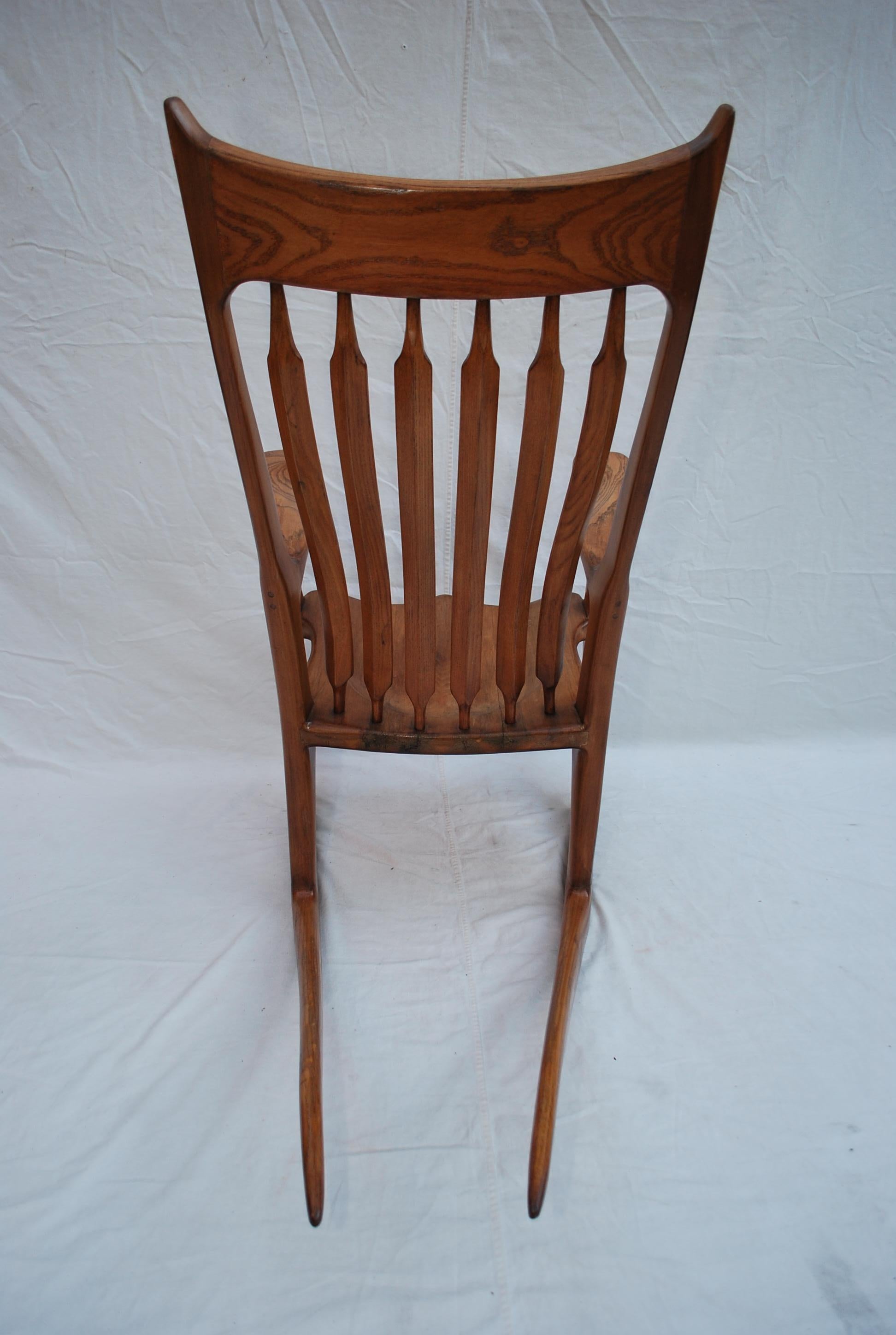 Sexy et Elegance  toutes les mains  Chaise à bascule dans le style de sam Maloof en vente 1