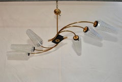 Sexy and Rare French 1950s Chandelier by Maison Arlus