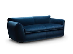 21st Century Modern Italian Sofa Upholstered In Cotton Velvet