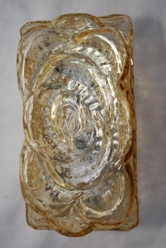 Appliques françaises sexy des années 1970 par Erco ou lampe encastrée