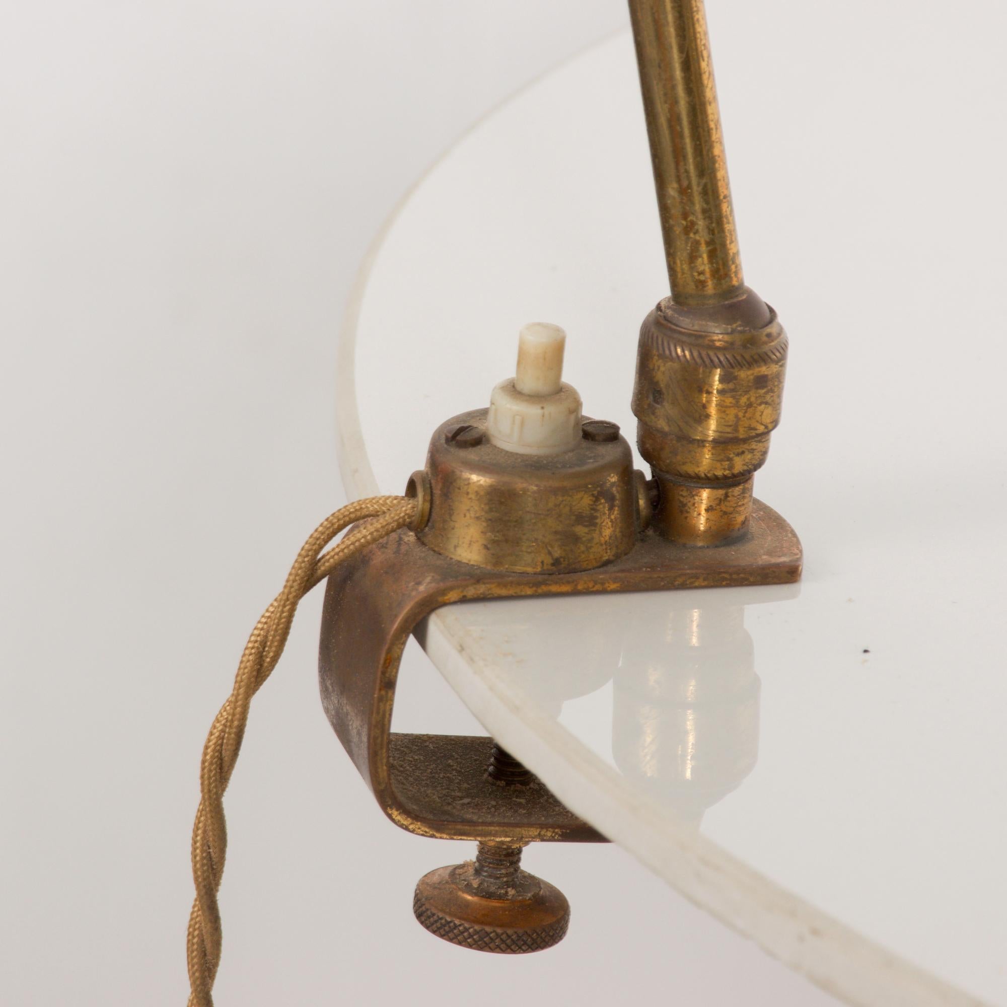 Mid-20th Century Sexy French Pivot Table Desk Lamp Style Serge Mouille France 1950s Clamp Light