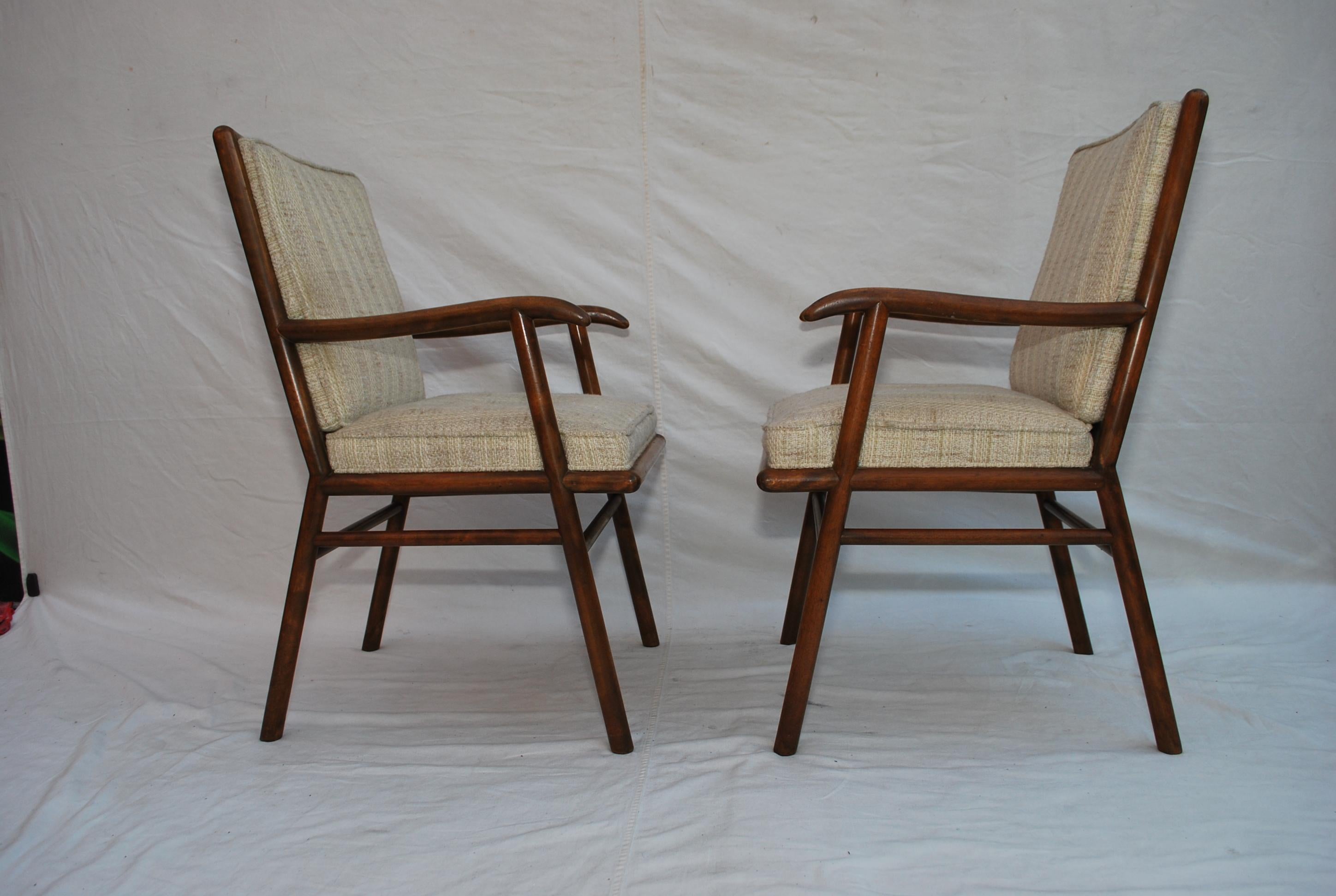 Sedie sexy del Mid Century design di TH Robsjohn Gibbings In condizioni buone in vendita a Los Angeles, CA