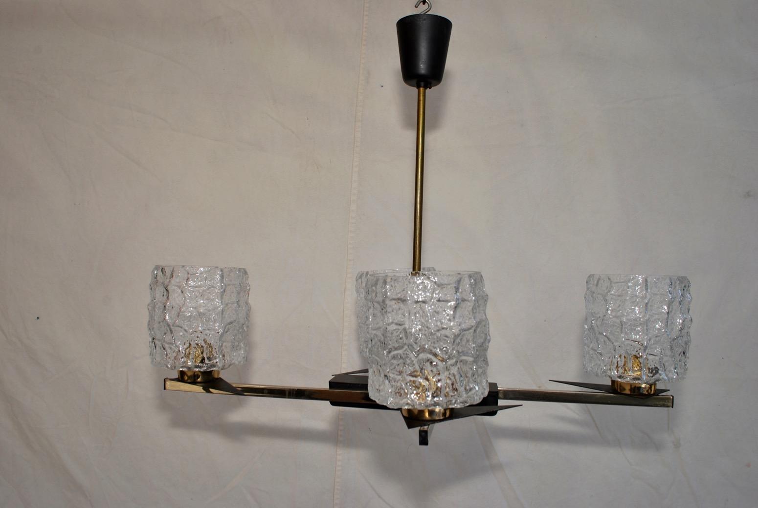 Mid-Century Modern Sexy Midcentury French Chandelier Design by Maison Arlus For Sale