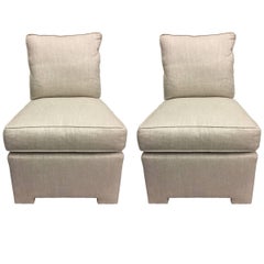 Sexy Mid-Century Modern Billy Baldwin Style Club Chairs