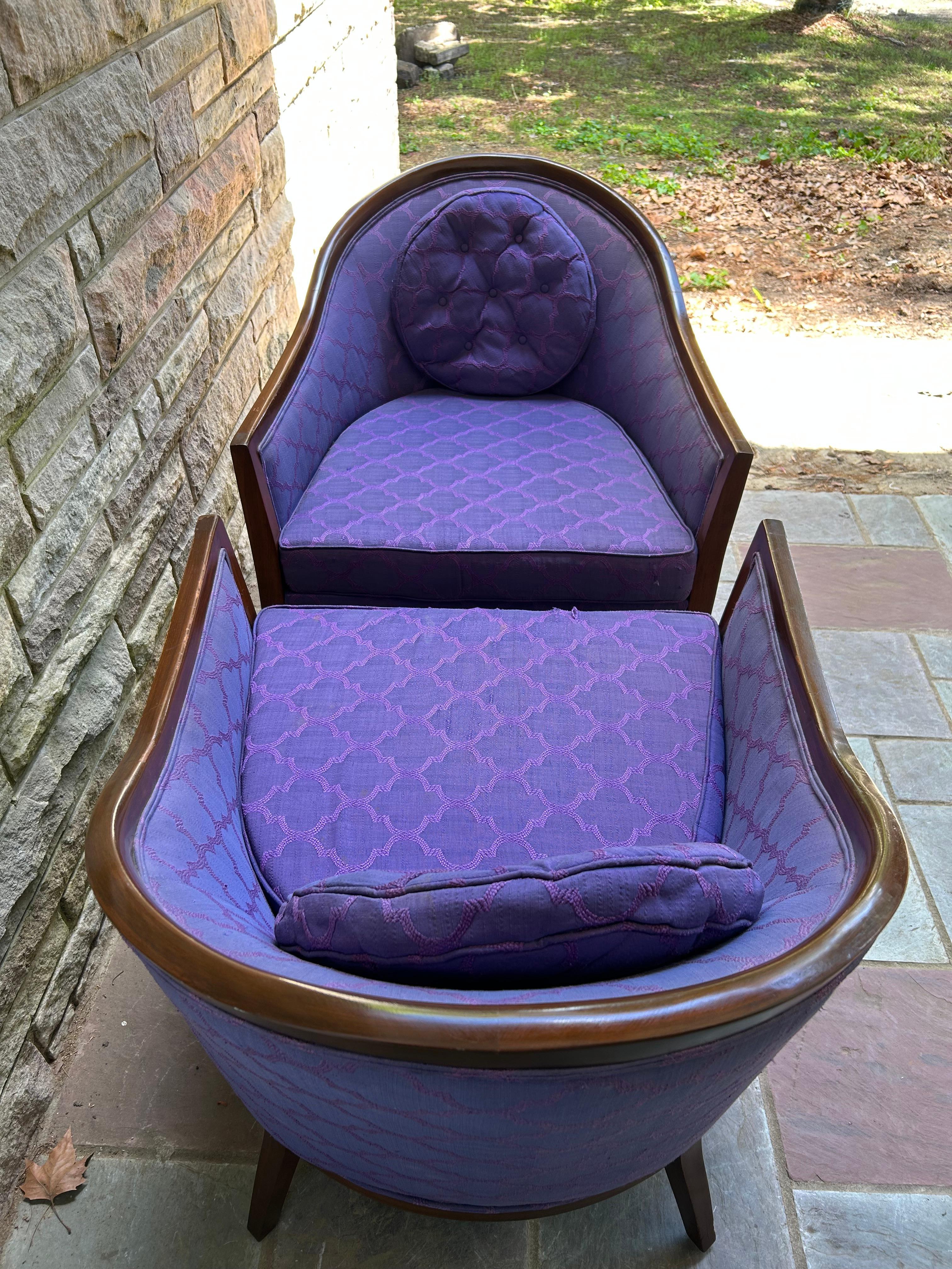 Paire de chaises à dossier en noyer de style Harvey Probber The Modernity en vente 11