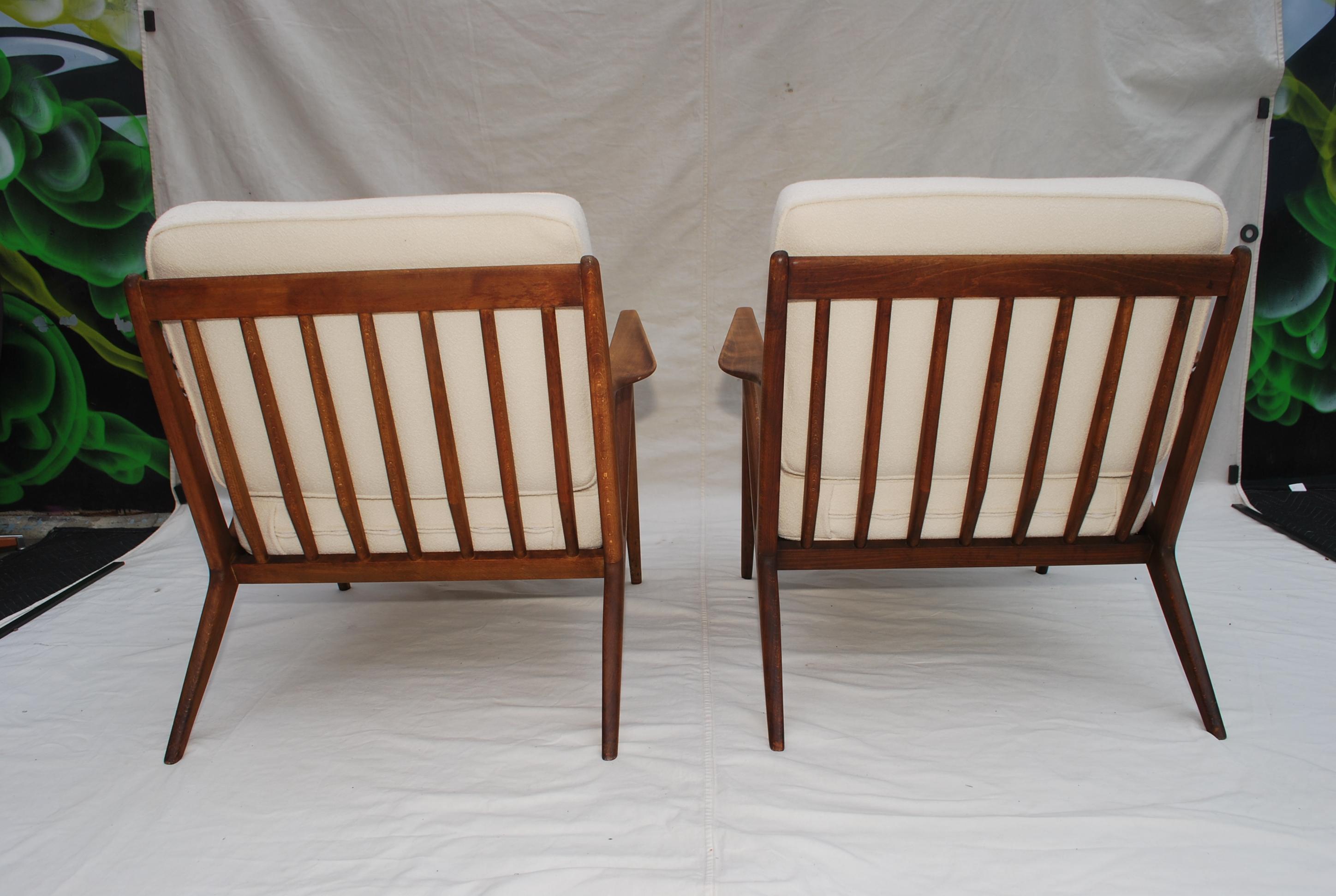 Sexy Pair of 1960's Chairs Design by Poul Jesnsen the Z Chairs Design 4
