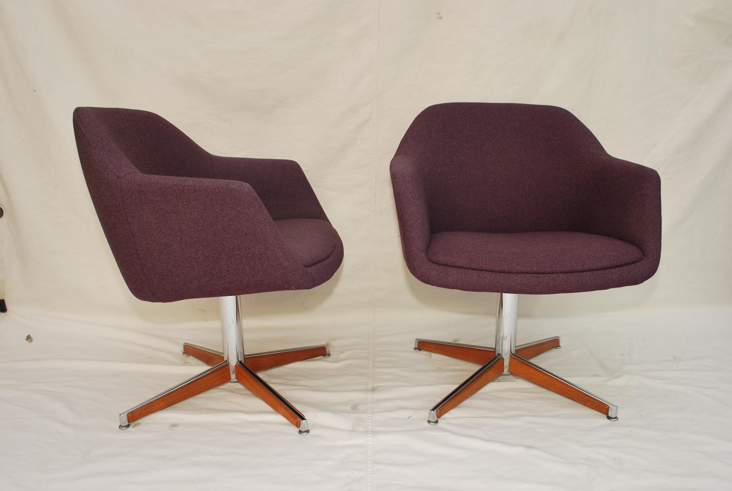 Danish Sexy Pair of 1960's Chairs from Denmark For Sale